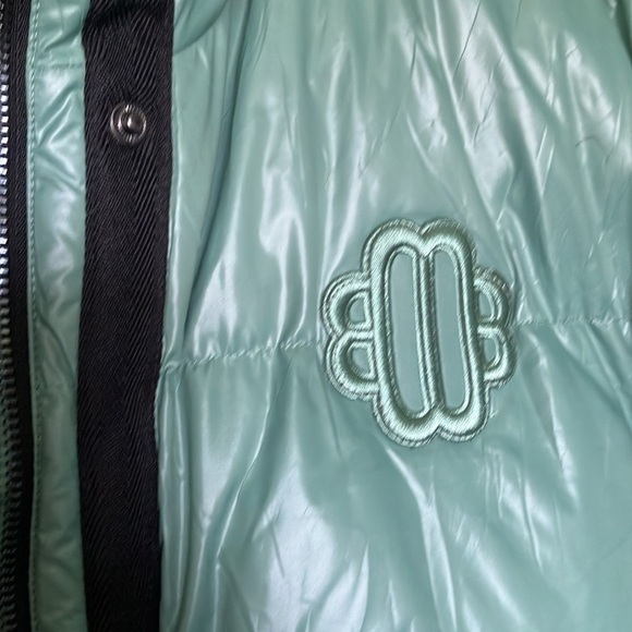 Maje Green down jacket with Clover patch - Picture 10 of 14